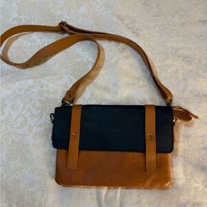 Rift Africa NDANU Genuine Leather Two-tone Crossbody/Shoulder Bag